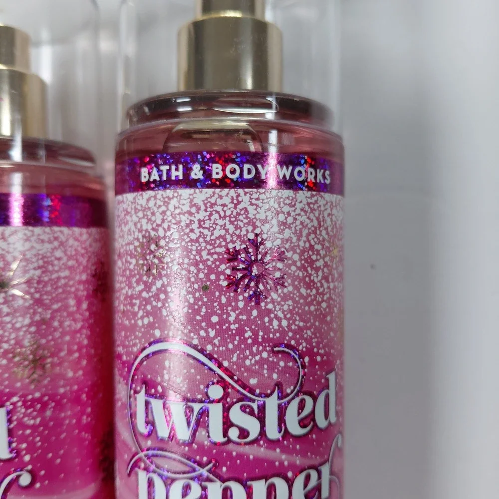 Lot Of 2 Twisted Peppermint Fine Fragrance Mist 8 oz Bath & Body Works